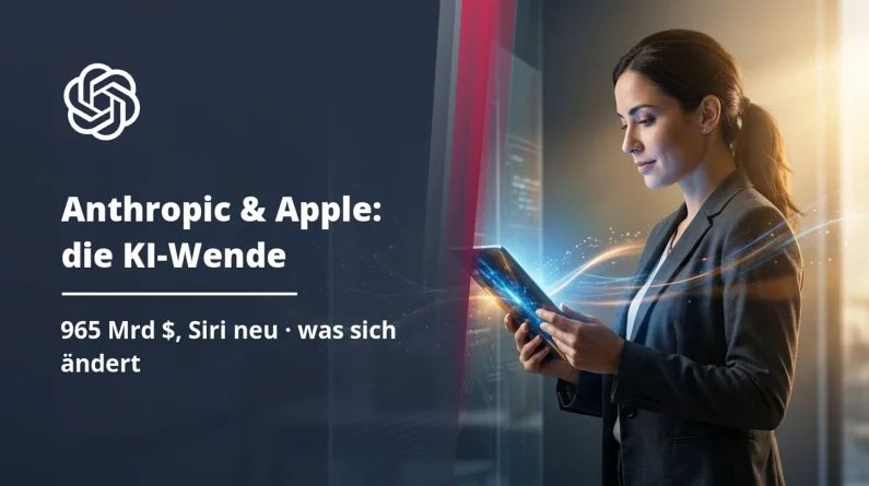Anthropic bei 965 Mrd $, Apple baut Siri um: was wirklich zählt