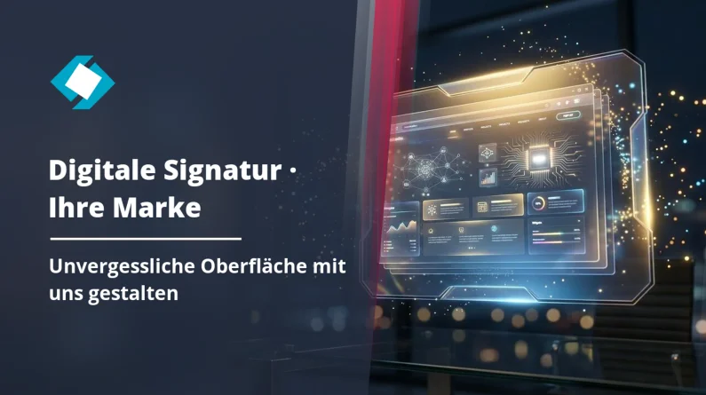 Digitale Signatur: Schaffen Sie eine unvergessliche Web-Oberfläche