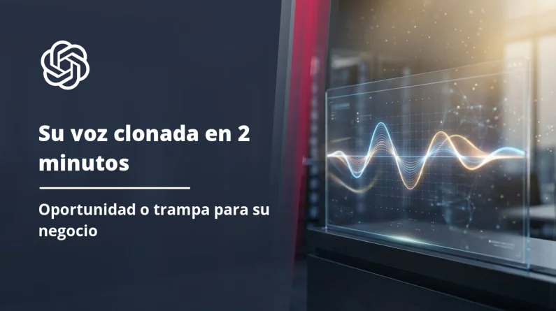 Clonación de voz con IA: oportunidades y riesgos para su pyme