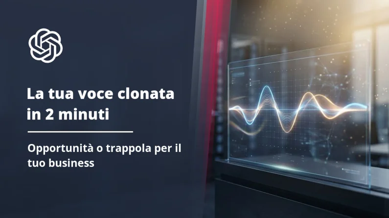 Clonazione vocale IA: opportunità e rischi per la tua PMI