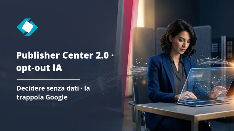 Google Publisher Center 2.0 e opt-out IA: cosa cambia davvero per il tuo SEO