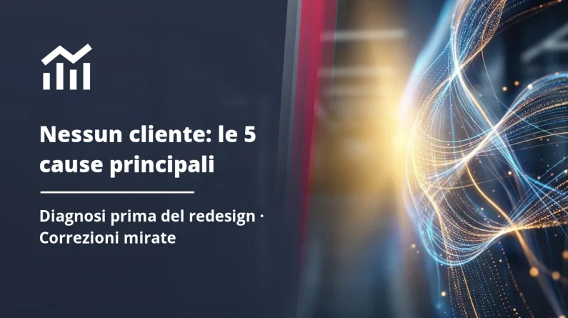 Perché il tuo sito web non genera nessun cliente (e come rimediare senza rifarlo da capo)
