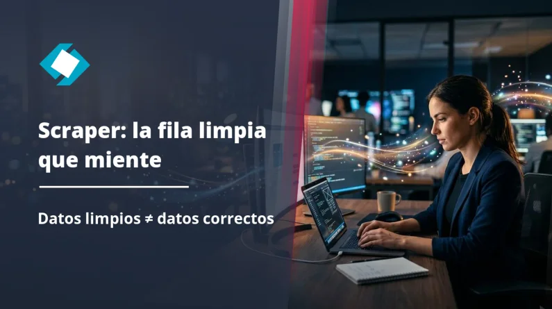 Tu scraper devolvió una fila limpia. Estaba equivocado.
