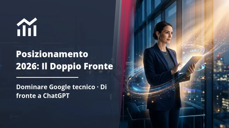 Posizionamento 2026: Dominare Google e l'IA nella ricerca