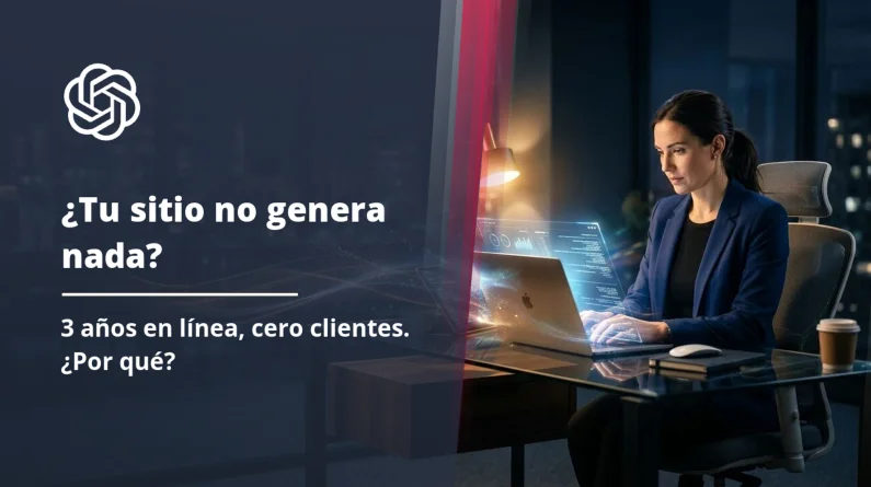 ¿Sitio web en línea desde hace 3 años y no genera nada?
