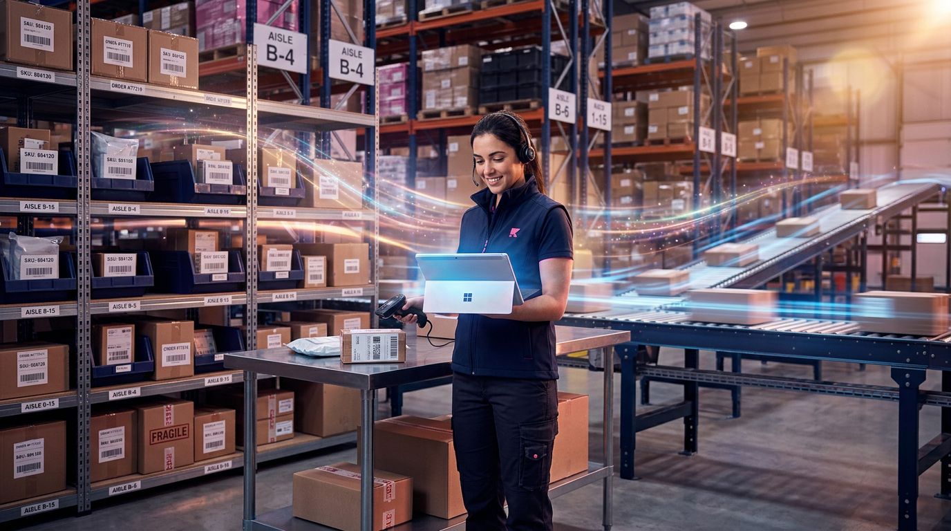 Entrepôt e-commerce organisé avec processus logistique optimisé pour la satisfaction client