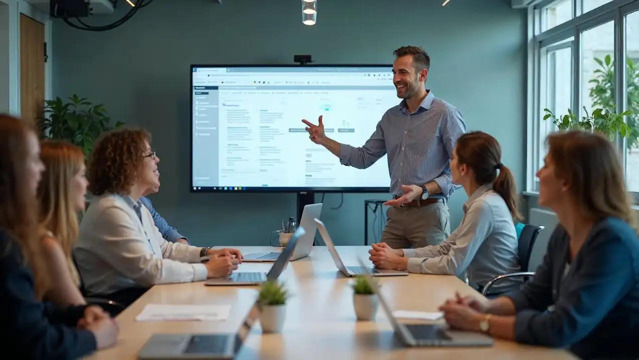 Formation du personnel produit et service.